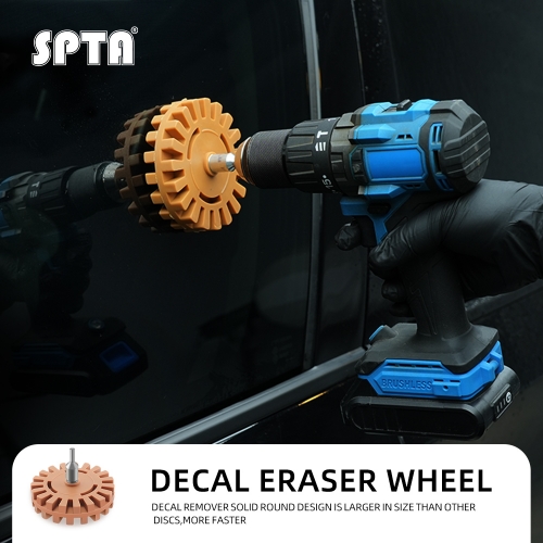 Decal Eraser Wheel - 4 Inch Rubber Adhesive Remover For Vehicle Graphics & Stripes